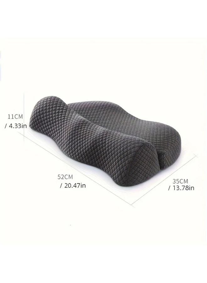 Ergonomic Neck Support Pillow For Cervical Relief 1pc Contoured Design For Spinal Alignment - Image 2